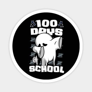 100 days of school featuring a Cute dabbing ghost #4 Magnet